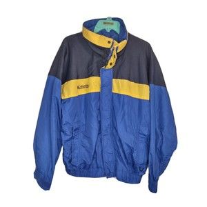 Vintage Columbia Bugaboo Jacket Mens Size Medium Blue Yellow